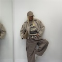 giubbotto corto  modello bomber boucle